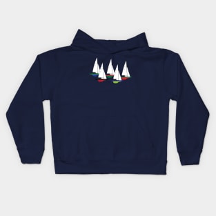 Dragon Class Sailboats Racing Kids Hoodie